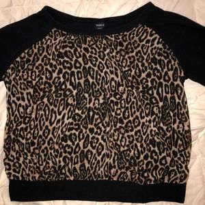 Long Sleeve Torrid Cheetah Print Top Sz. 2